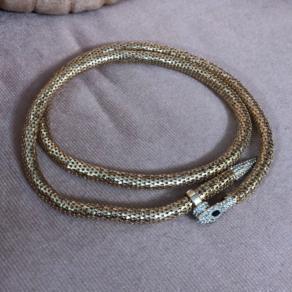 Snake Choker/Belt in gold magnetic